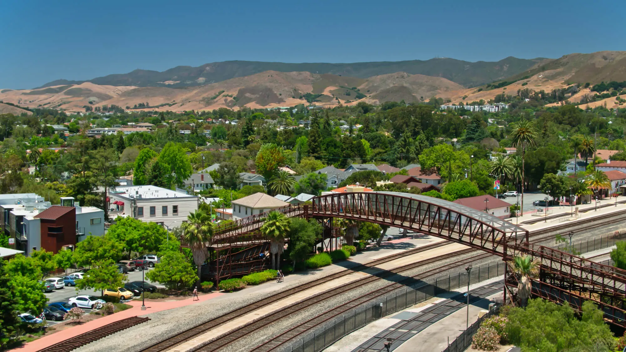 Bridge over train tracks