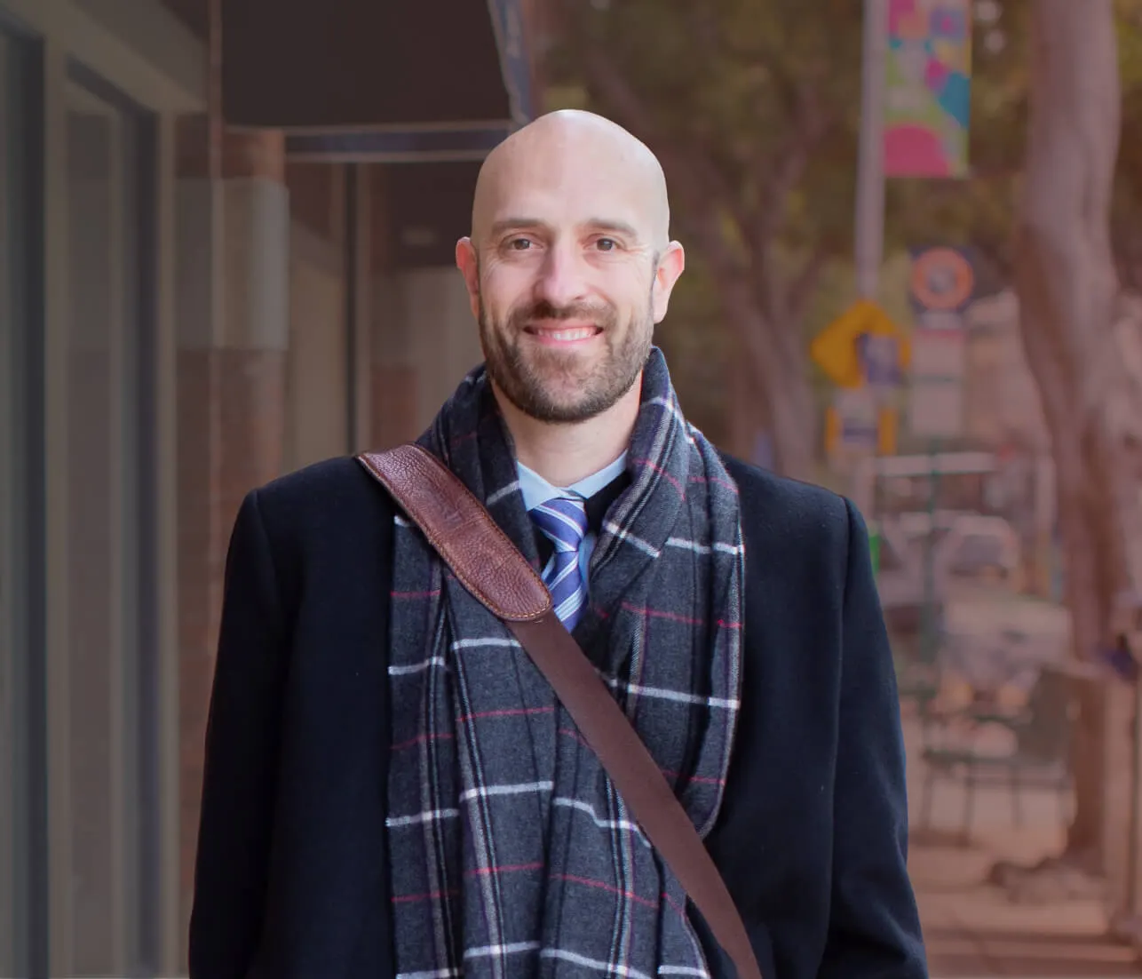 Kevin James Ramey standing on the street